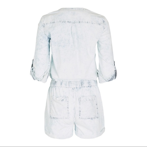 JOE'S Jeans The Drawstring Romper hickory stripe - Picture 2 of 15